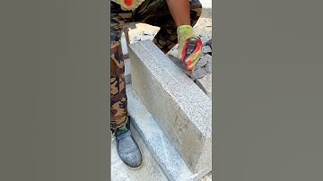 Smart skills and techniques splitting stones #shorts