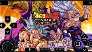 New Dragon Ball Z Tenkaichi Tag Team mod Version Latino V7 for PPSSPP with permanent menu