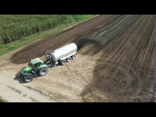 |Spandimento Liquame 2020 Azienda Agricola Rm|1x Deutz Fahr 7250+Botte Vaia 3 Assi!!🚜😎💪💨💩🔥|Big Farm