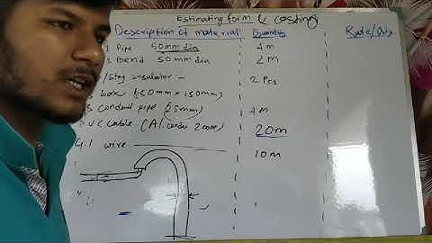 Service connection (estimation and costing)