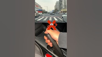 80% of novices don’t know that you don’t need to press the button to apply the handbrake #tips #car