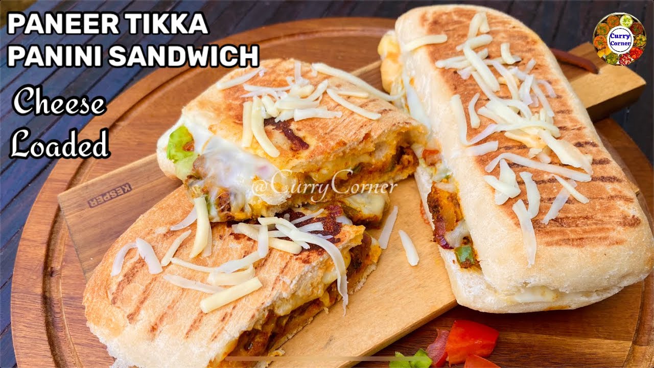 Paneer Tikka  Panini Sandwich | Cheese Loaded Paneer Tikka Panini |Paneer Recipes |Sandwich Recipe