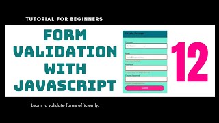 Form Validation with JavaScript (12)