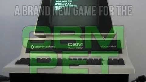 New Commodore PET / CBM PET Game - Avalanche (2012)