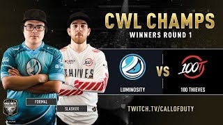 Luminosity vs 100 Thieves | CWL Champs 2019 | Day 3