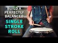 Single stroke drum pad practice workout with a twist  for drummers