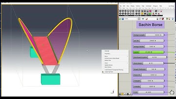 Parametric pedestrian bridge using Grasshopper With Tekla Link.