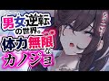 【男女逆転】体力バカなイケメン彼女にキスしたら何回も何回も求められて…【男女逆転世界/低音女子ボイス】