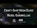 Opr 400 point grimdark future firefight battle report  craftship high elves vs rebel guerrillas