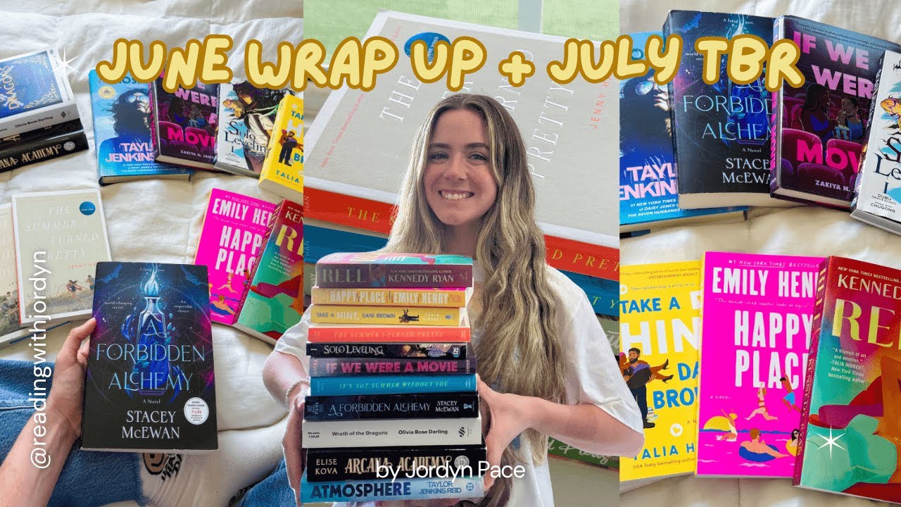 JUNE READING WRAP UP + July TBR!! 📖☀️✨ Let's talk about the 19 books I read in June