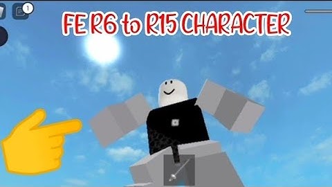 ROBLOX FE R6 TO R15 CHARACTER SCRIPT using FLUXUS EXECUTOR played at Fencing - script on comments