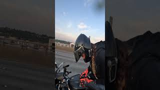 MOTORCYCLE RIDER SAVES LADYBUG AT BRIDGE