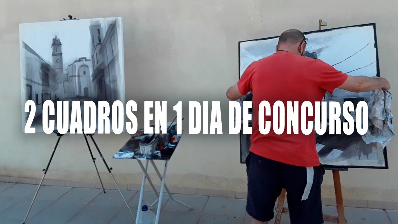 ¡ME ARRIESGUÉ! ...  pinté en 2 concursos de pintura en un solo día 😱
