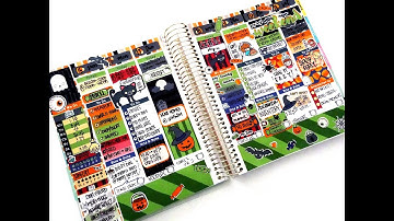 PLAN-O-WEEN // PLAN AS I GO // RECOLLECTIONS VERTICAL PLANNER // Ft STICKIMIX