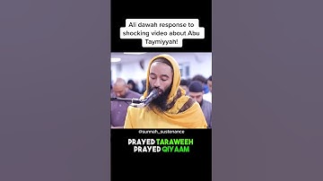 Ali dawah response to shocking video made of Abu Taymiyyah #islam #islamic #abutaymiyyah #alidawah
