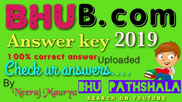 BHU# B.Com Entrance Exam 2019 Answer key part - 2  (Mathematics)