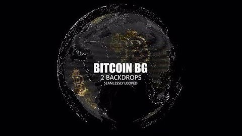 Bitcoin Background Stock Motion Graphics