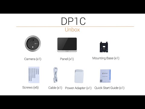 EZVIZ DP1C | How to install and set up EZVIZ DP1C Smart Door Viewer