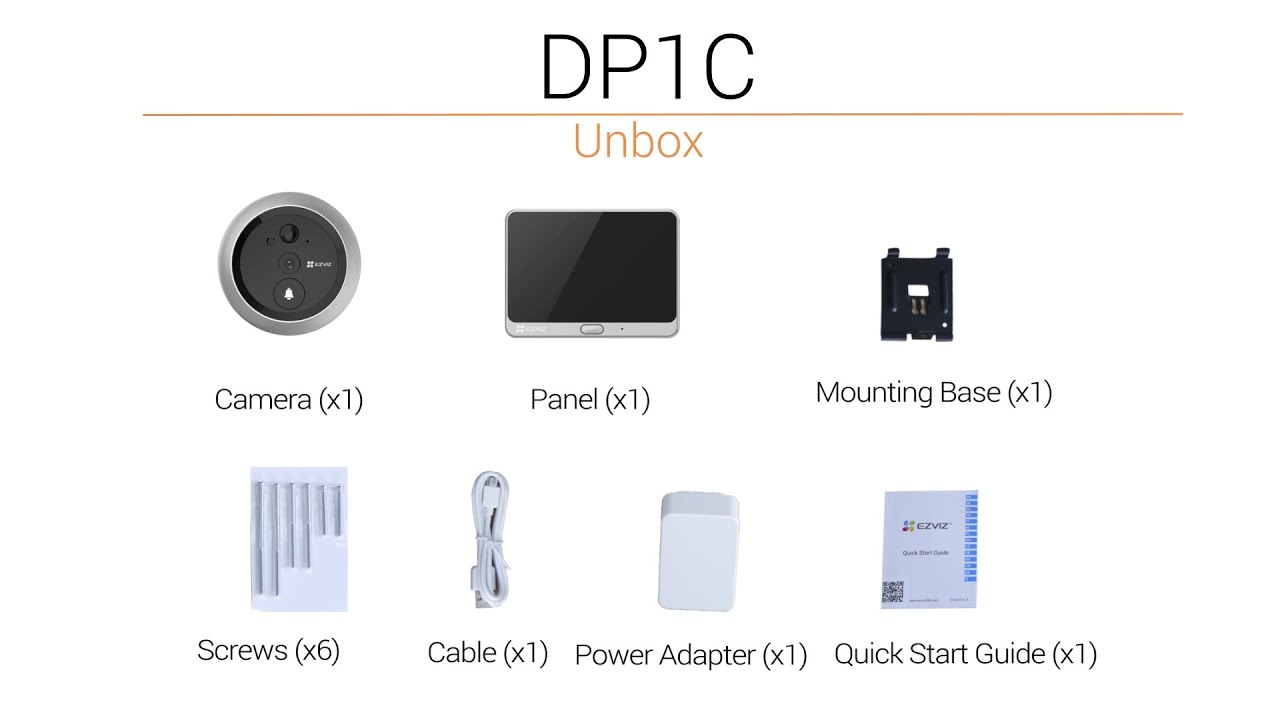 Mirilla Ezviz DP1C 720p Wifi 2,4GHz PIR