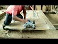 pengerjaan kayu cara membuat pintu kayu jati solid