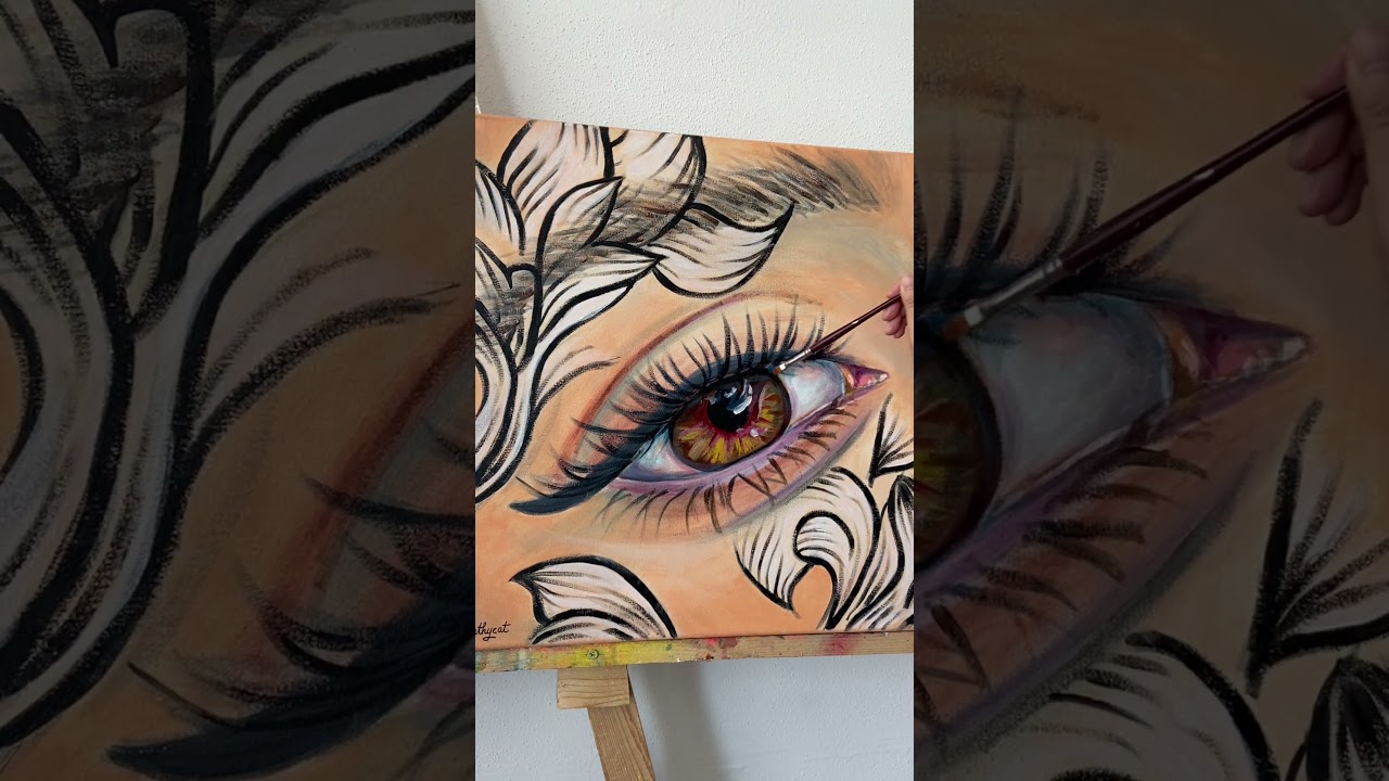 Morocco Henna Painting Fine Arts Woman Pop art expressive 