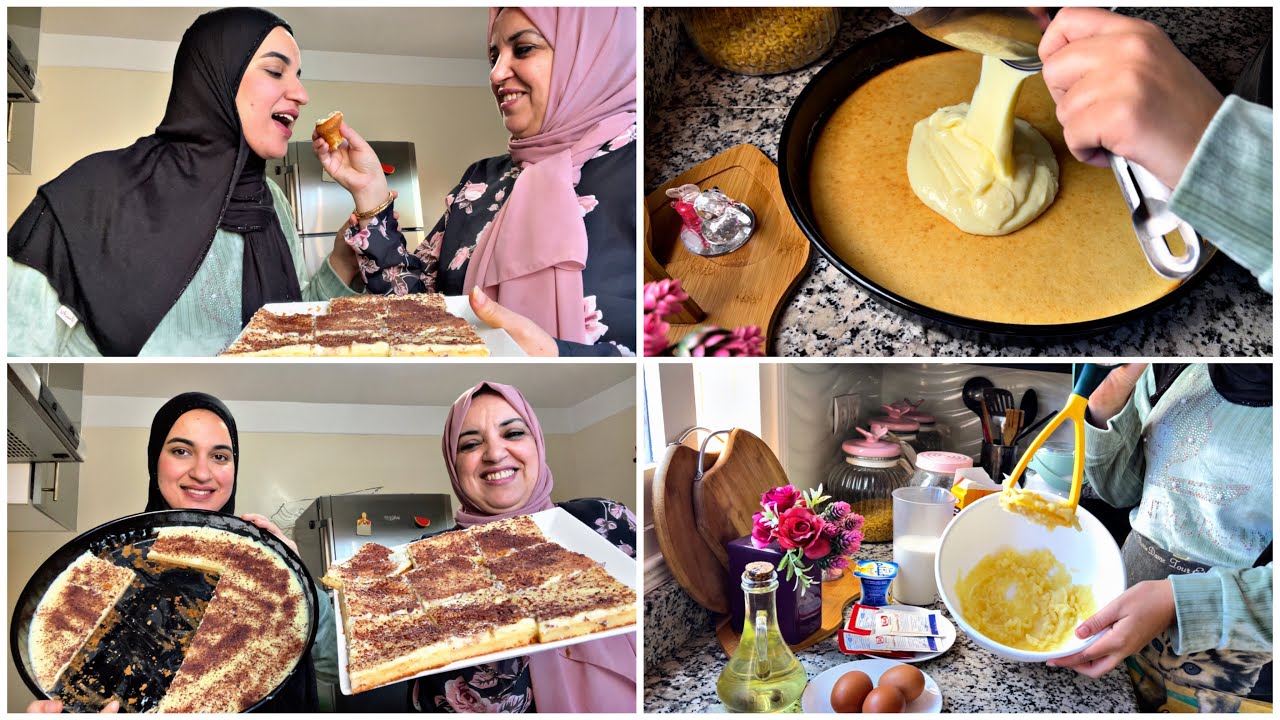 غادي تندمي الا عمرك جربتيها😍اخيراوحصري كيكة البطاطا والكريمة🤤سهلة ومقادير متواجدة في كل بيت اروع كيك