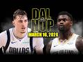 Dallas Mavericks vs New Orleans Pelicans Full Game Highlights – March 16, 2026 | NBA Season