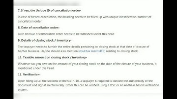 GSTR 10 FINAL RETURN