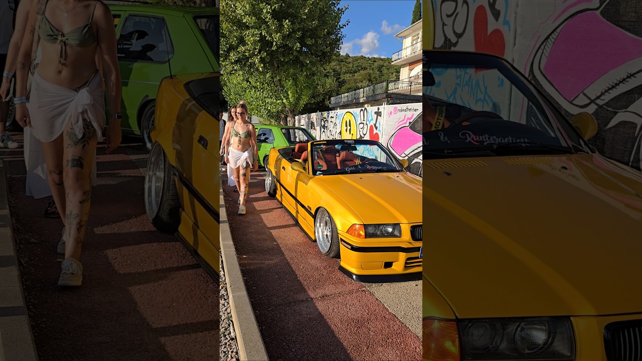 Красавица-«бимер» старой школы на тюнинговых дисках💯👌