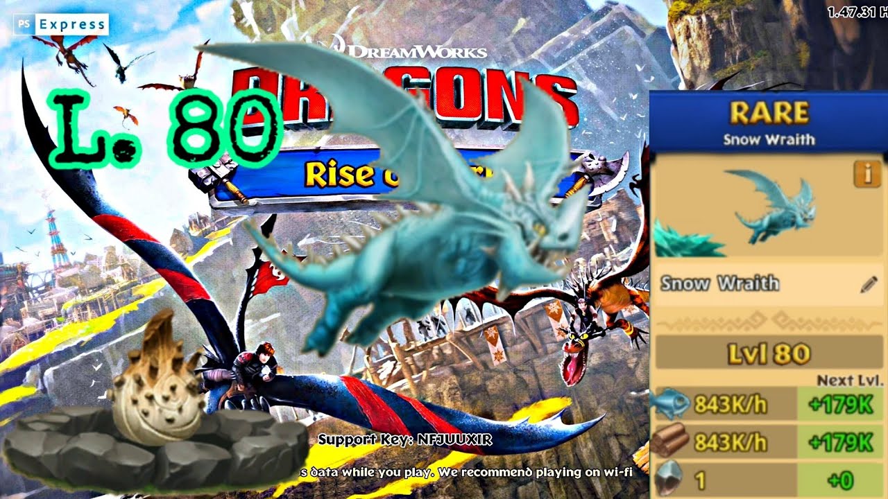 Snow wraith Level 80 titan mode [ Dragon : Rise of Berk ]