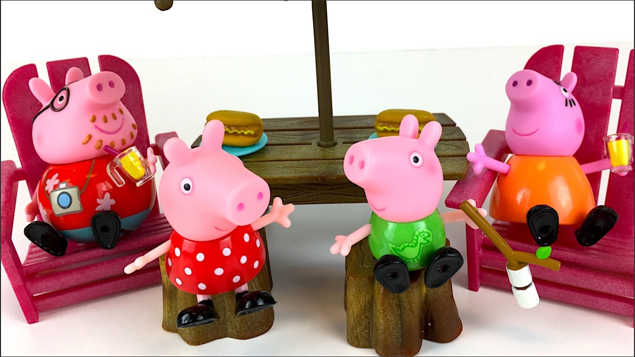 Li L Woodzeez Outdoor Patio Set And Camping Playset With Henry Bushy Li L Woodzeez Outdoor Patio Set And Camping Playset With Henry Bushy Tail Peppa Pig Story