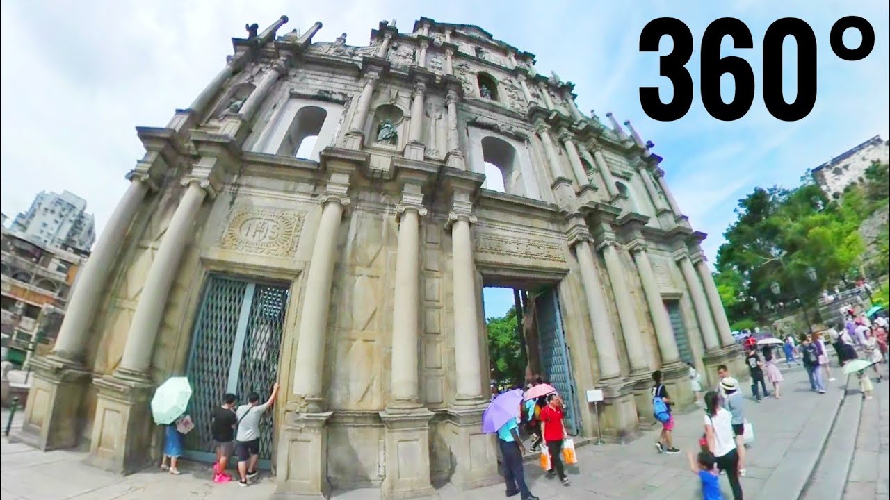 Best 360 VR videos Timelapse Macau Macao Ruins of St. Paul's [Google Cardboard & Samsung Gear VR]