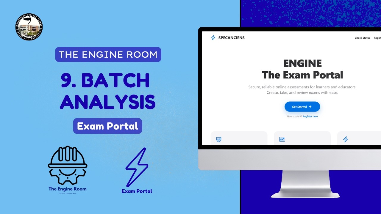 9.Batch Analysis || Exam Portal || The Engine Room