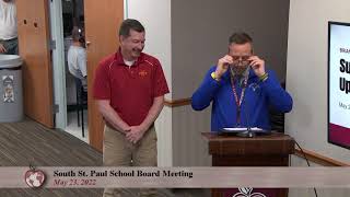 SSPPS School Board Meeting- May 23, 2022