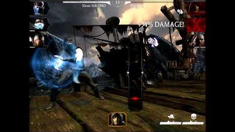 MORTAL KOMBAT X iOS/Android  klassic Sub Zero specail move