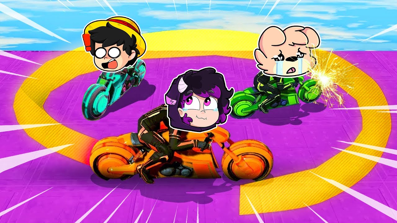 ¡DEJAME SALIR PORFAVOR! 😭💥 MOTOS LASER vs YOUTUBERS 😱 GTA 5  ONLINE TRON