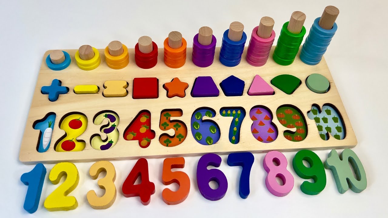 Best Learning Numbers, Shapes & Counting 1 - 10 | Preschool Toddler ...