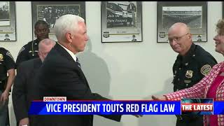 Vice president touts red flag law during Indy visit