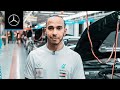 Lewis Hamilton Visits the Mercedes-Benz Plant in Sindelfingen