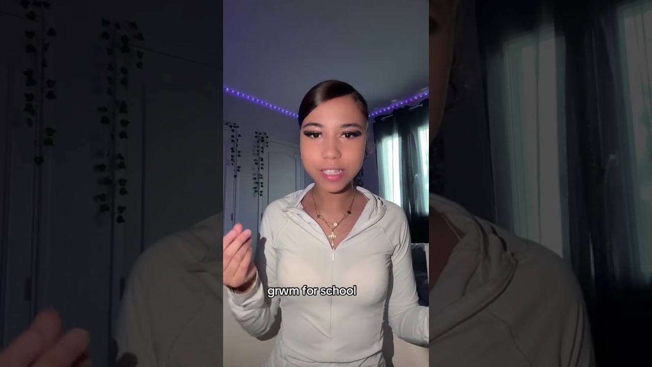 GRWM for school //@tina