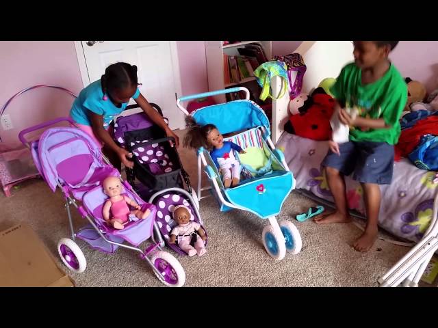 american girl double doll stroller