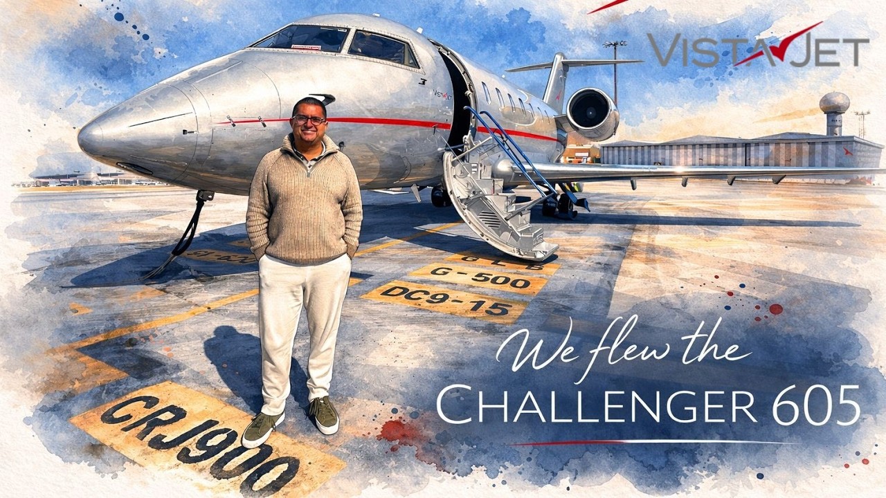 #218 Flying a VistaJet Challenger 605: Inside a Millionaire Family’s Jet!