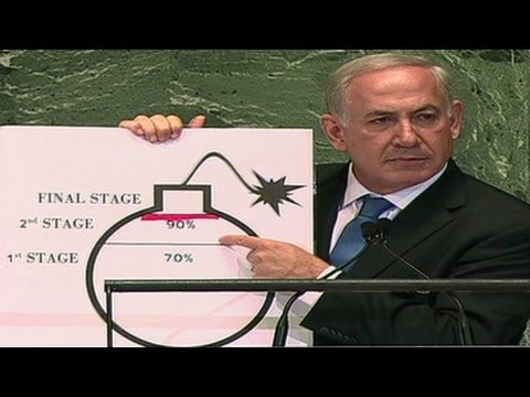 Netanyahu diagrams Iran's nuclear status
