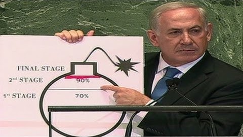 Netanyahu diagrams Iran