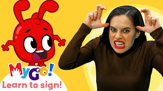 Learn Sign Language with Morphle! The Short Life Of Mr. Action |  MyGo! | ASL for Kids