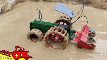 Diy tractor machine stuck in mud mini science project | sahil ips