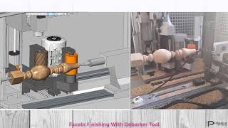 Pegasus CAD CAM Lathe Wood Leg Machining