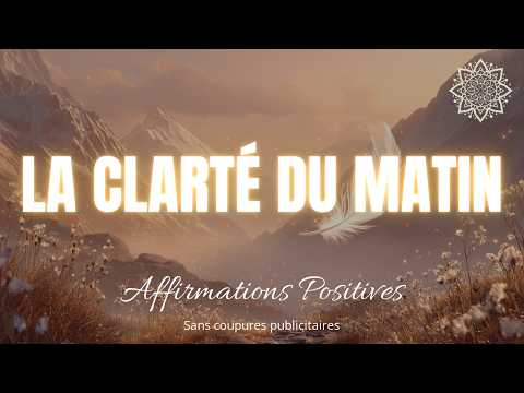 "JE SAIS" : Affirmations positives du matin pour une journée claire et alignée