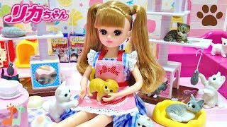 リカちゃん ネコカフェ お店屋さんごっこ キャットタワー / Licca-chan Cat Cafe! Cat Tree Playset