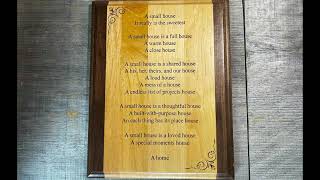 Custom Engraved Wooden Two Tone Plaque - Engraved by laser.